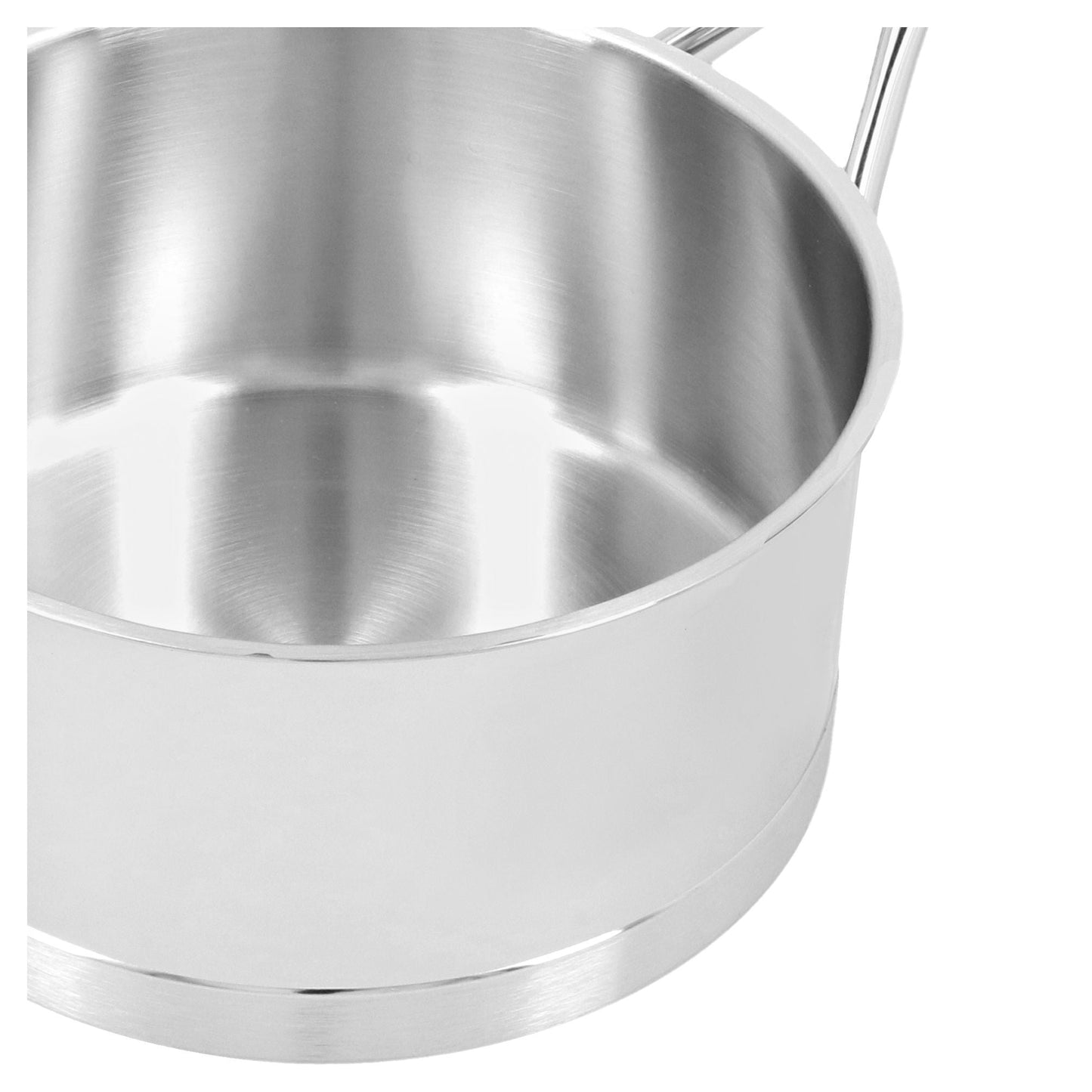 DEMEYERE Atlantis 7 1.5 L 18/10 Stainless Steel Round Sauce Pan With Lid, Silver-2