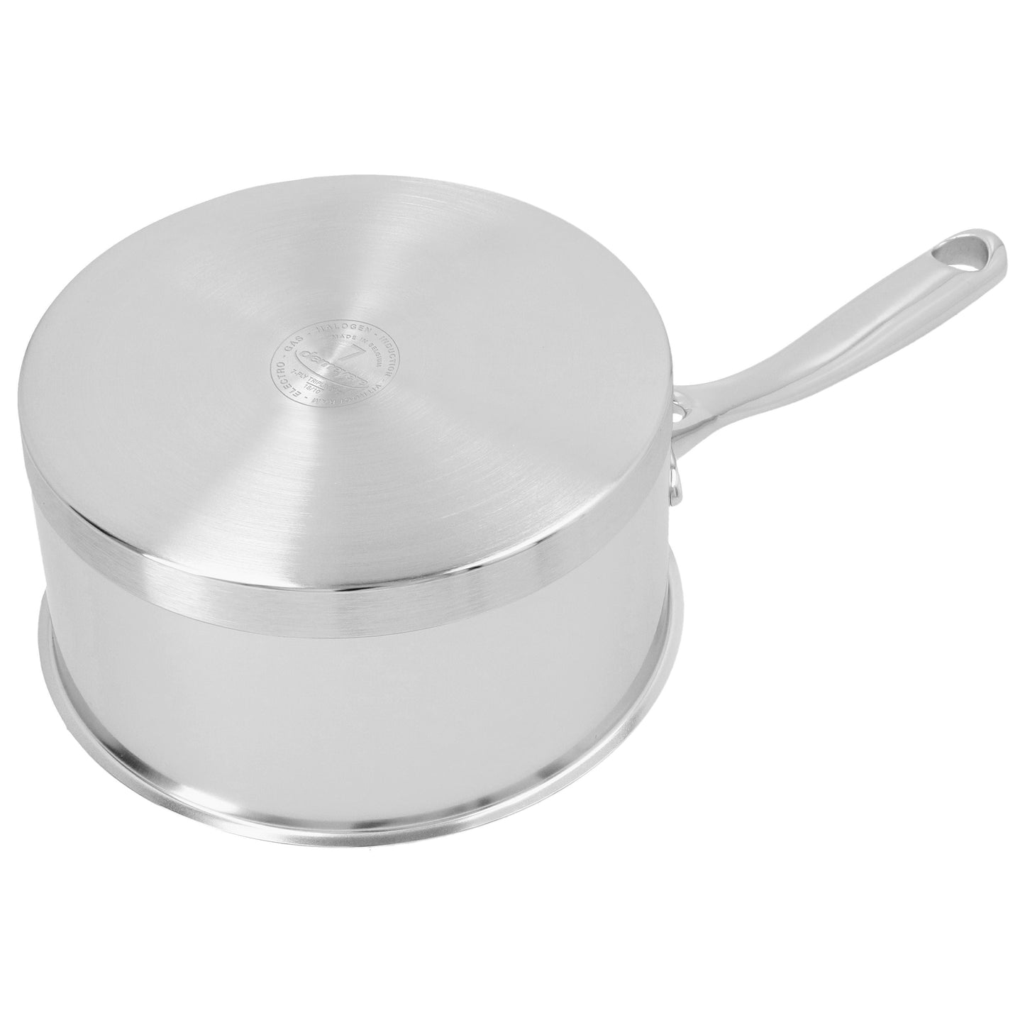 DEMEYERE Atlantis 7 1.5 L 18/10 Stainless Steel Round Sauce Pan With Lid, Silver-3