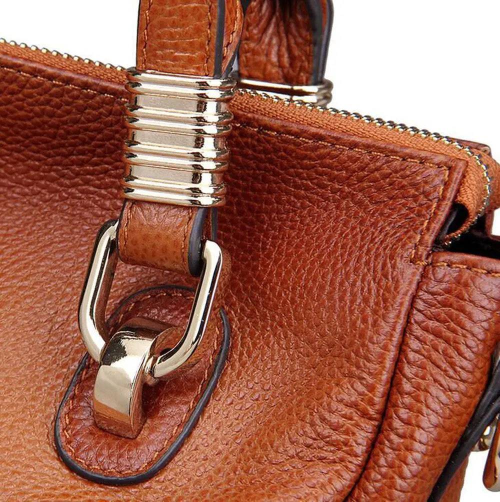 Rossie Viren Vintage Reissue Cervo Pebbled Leather Cross body Tote Bags-1