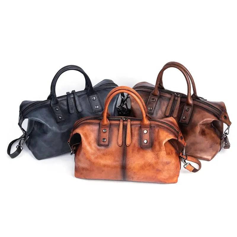 Rossie Viren Women’s Genuine Leather Handbags Satchel Tote Top Handle Bags Ladies Purses Cross-body Bag-0