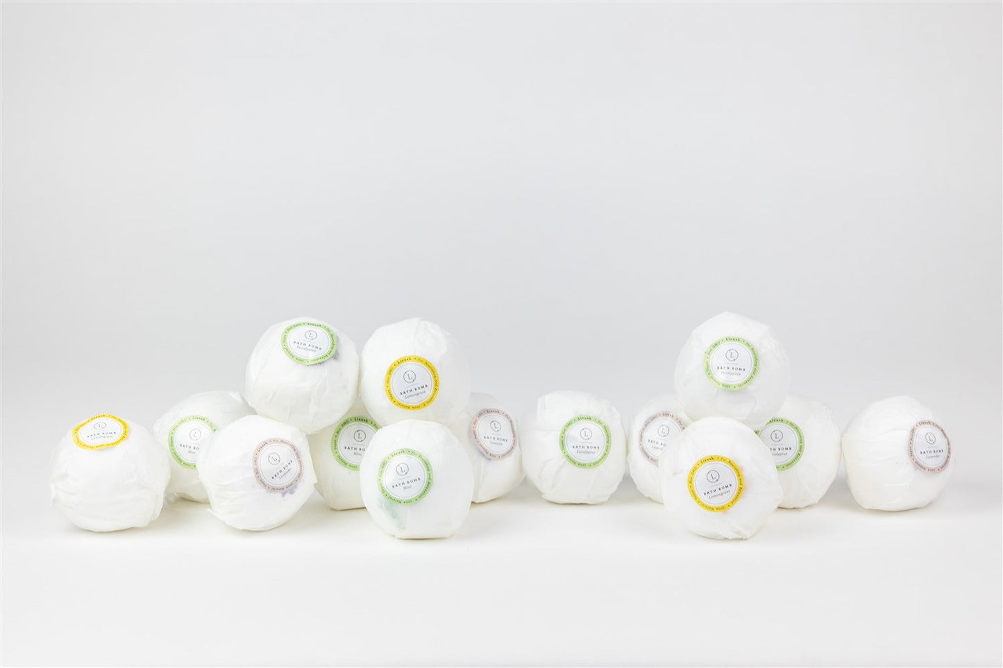 Bath Bombs Gift Box, Set of 14 Big 100% Natural Bath Bombs