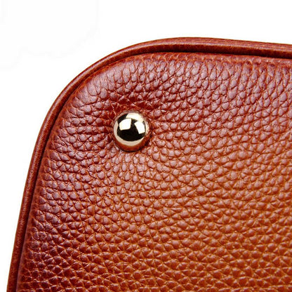 Rossie Viren Vintage Reissue Cervo Pebbled Leather Cross body Tote Bags-4
