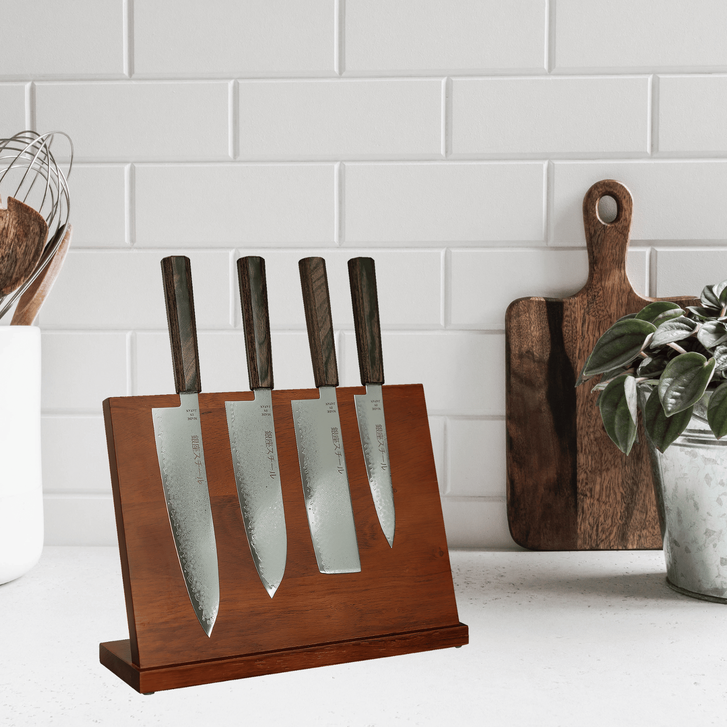 Seiryū (青龍) Five | 5-Piece Knife Set with Block-1